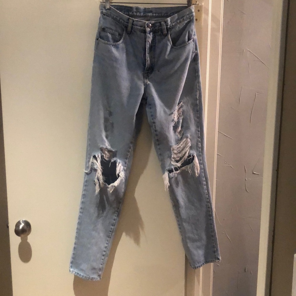 Vintage distressed zip fly Pepe jeans